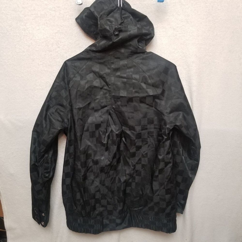 Nike SB Hooded Jacket Black Checkered Padded Skateboarding Coat Small - Picture 5 of 16